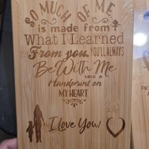 Engraved Bamboo Cutting Board